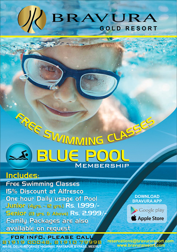 LEARN SWIMMING AT THE BEST POOL IN TOWN WITH TRAINER.